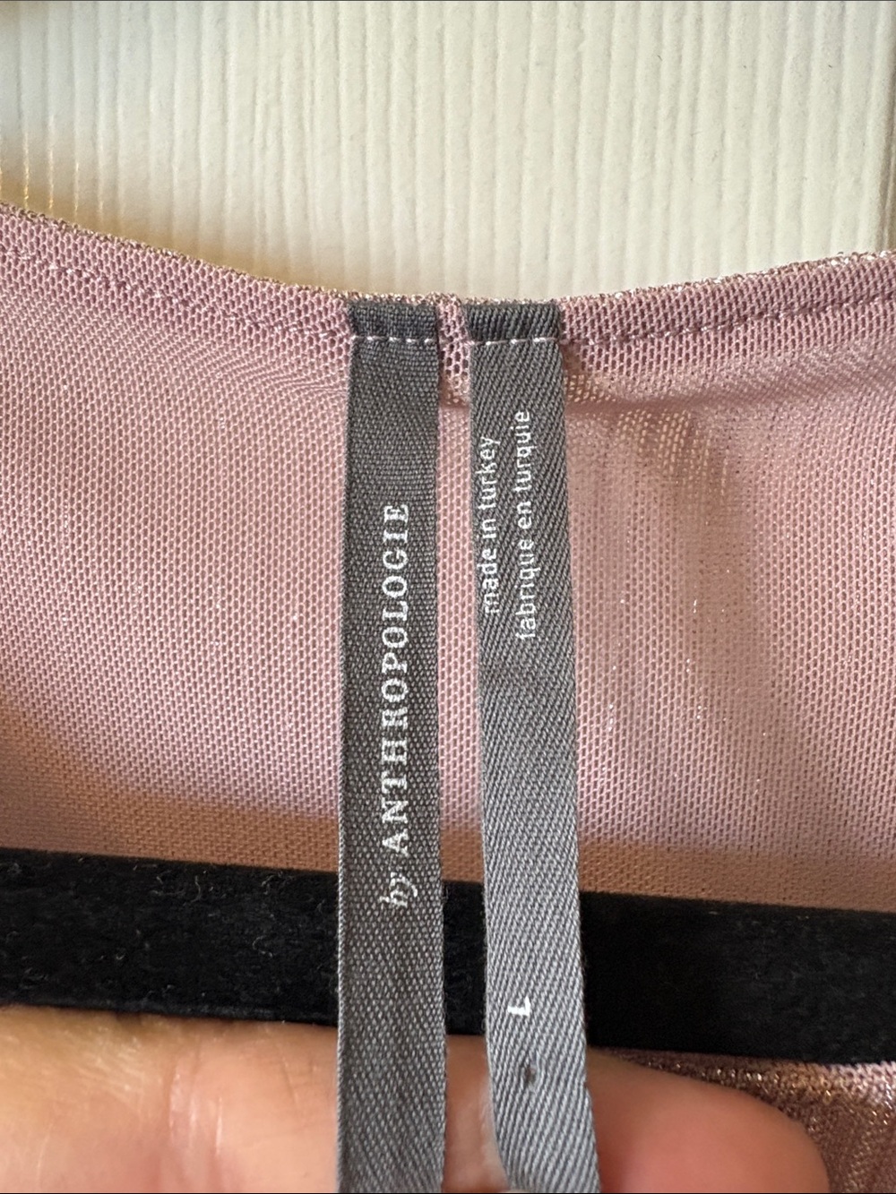 Shimmery Ombre Pink to Purple Women's Pleated Top - Picture 3 of 7